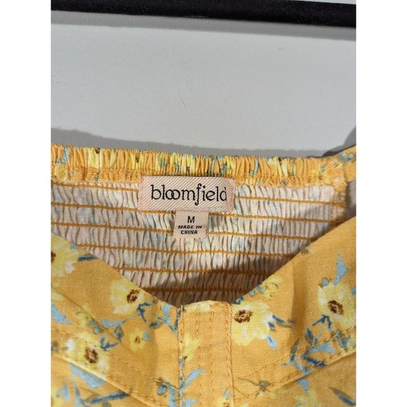 NWT Bloomfield Yellow Floral Crop Top Women Size M - Picture 5 of 7